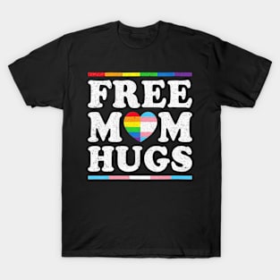 Free Mom Hugs Heart Lgbt Pride Month T-Shirt